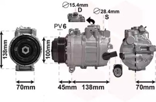 VAN WEZEL 5800k384 -  Компрессор, кондиционер